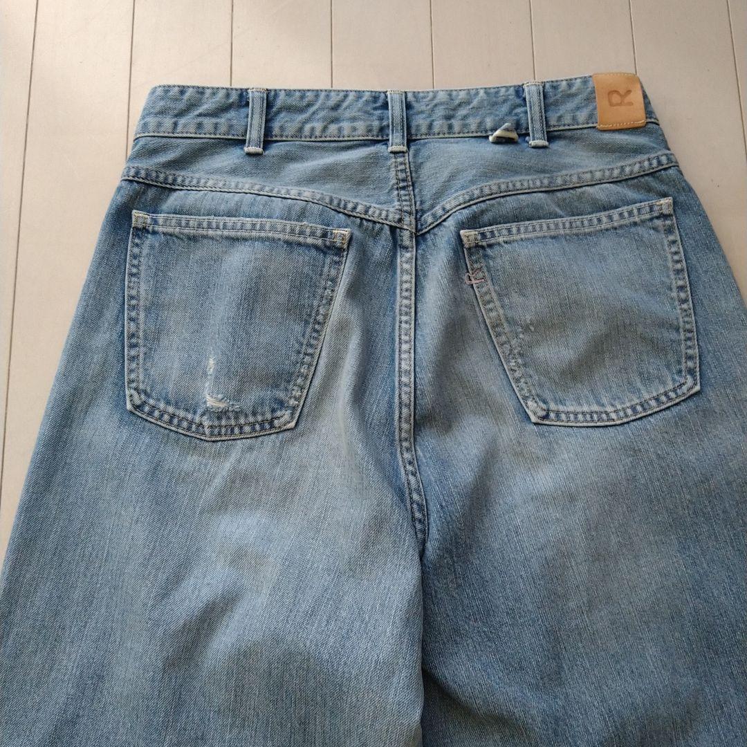 ★45R★ライ麦デニムのバチ比女　遖あっぱれ加工（フルール・清）29インチ