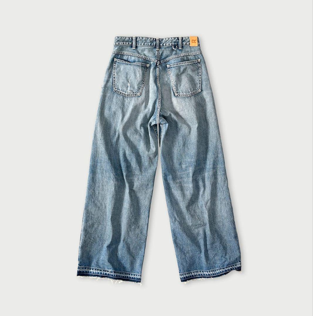 ★45R★ライ麦デニムのバチ比女　遖あっぱれ加工（フルール・清）29インチ