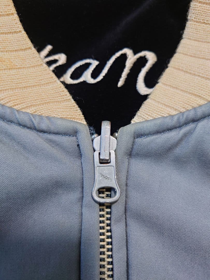 フェローズ　Fellows　黒 ベロア　別珍　ドクロ　ベルベット　 スカジャン