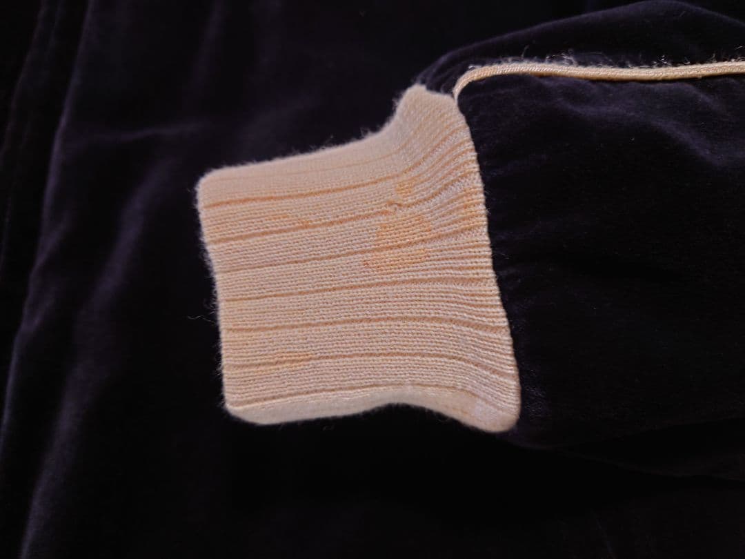 フェローズ　Fellows　黒 ベロア　別珍　ドクロ　ベルベット　 スカジャン