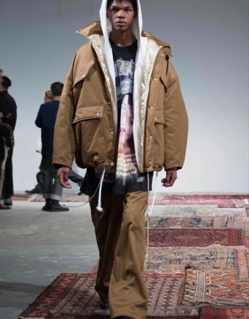 Landlord ランドロードニューヨーク　パフジャケット　カーキベージュ系　L