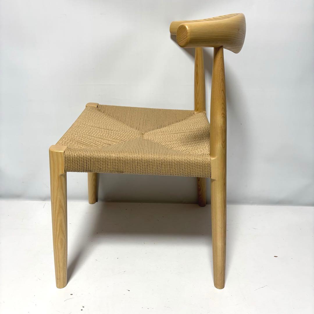【未使用】ペーパーコード×ナチュラル　ダイニングチェア