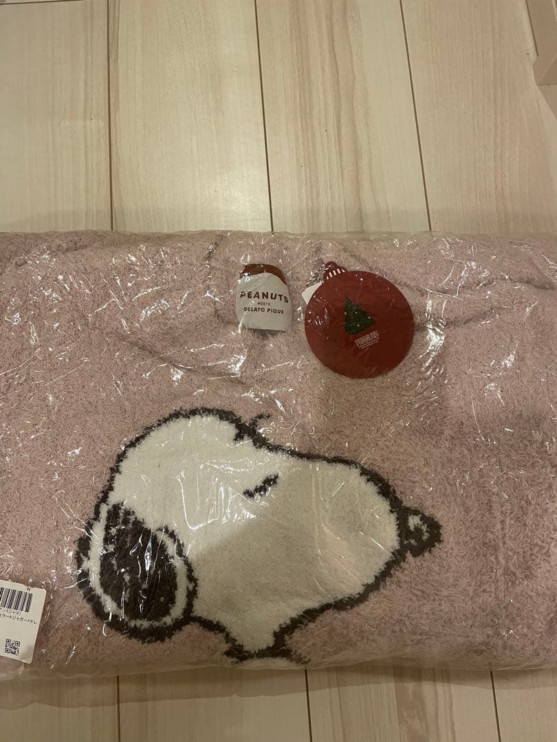 ジェラートピケ　新品　スヌーピー　ワンピ