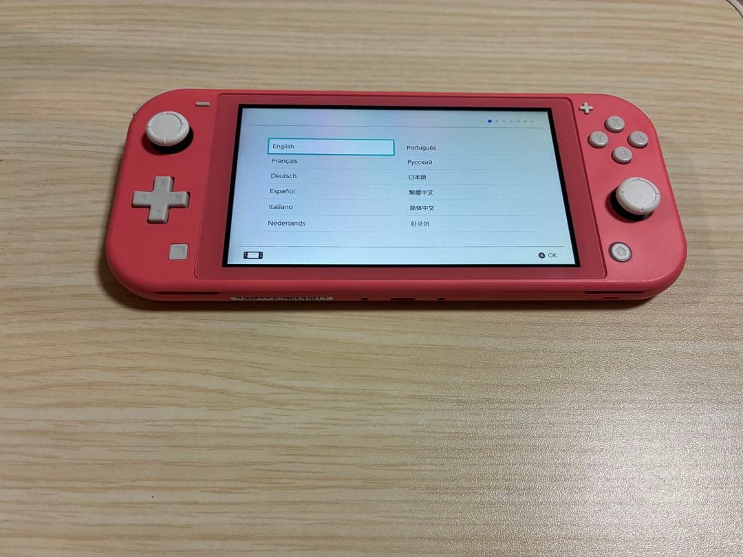 Switch Lite コーラル本体 ジャンク スティック不良 SD128G付き