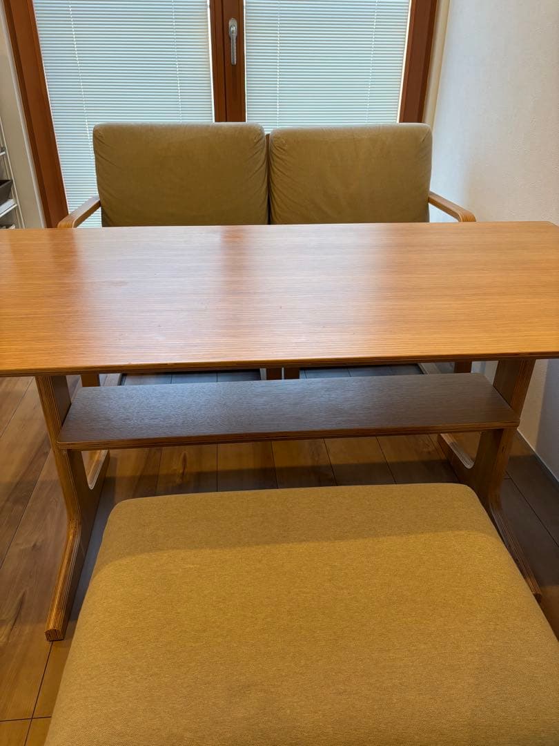 無印　リビングでもダイニングでも　テーブルセット 直接引き取り限定