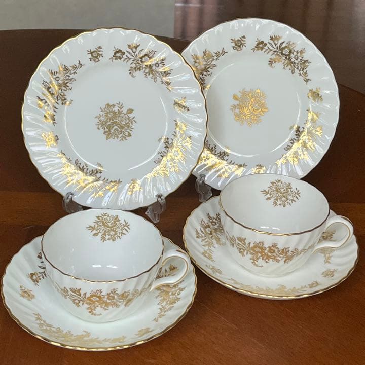 【レア美品】ミントン★ゴールドフラワー★トリオ　ペア