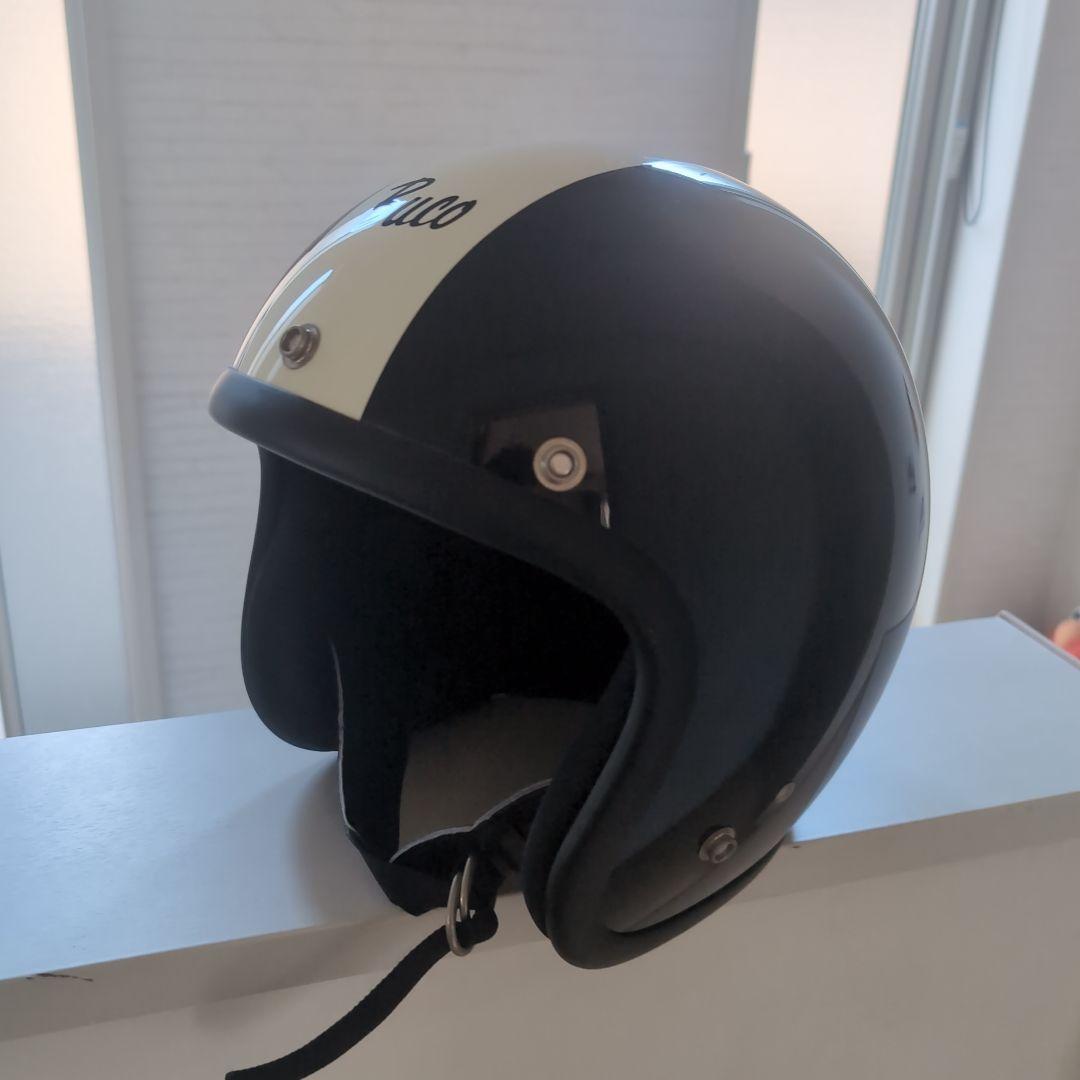 Buco ジェットヘルメット ブラック/ホワイト 59-61cm