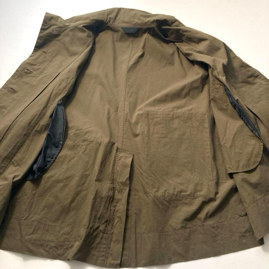 【美品】萌 モユル　2024年 変形コート アシンメトリー モモンガ カーキ