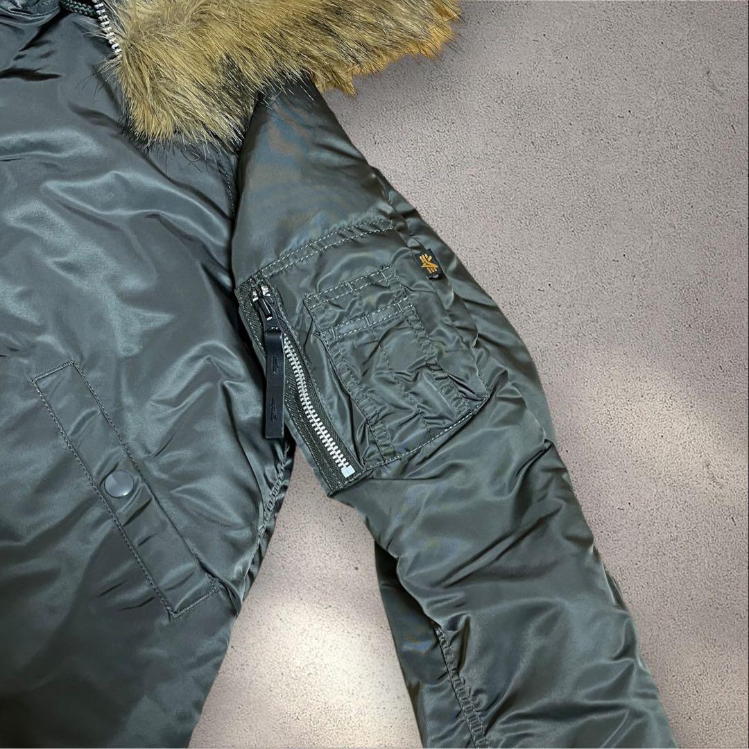 アルファインダストリーズ N-2B 現行　フライトジャケット　短丈　ファー