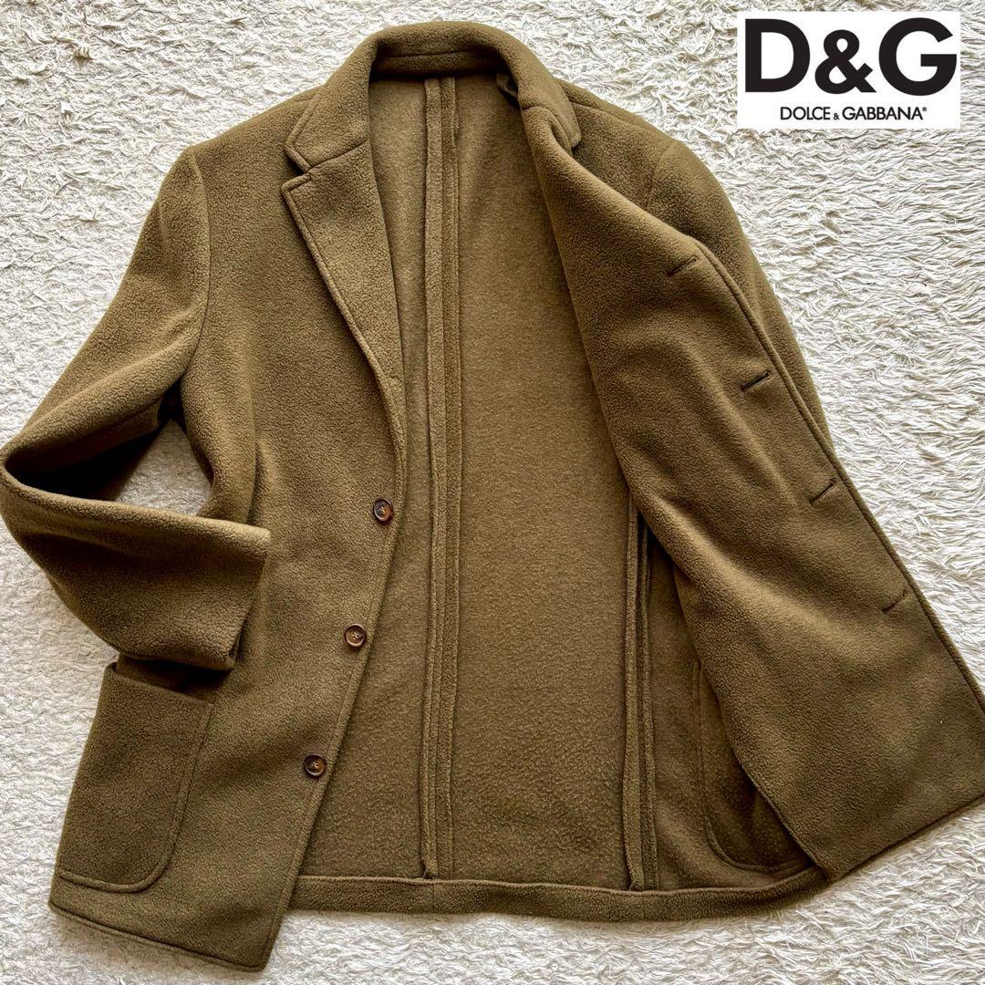 【イタリア製】ドルチェ＆ガッバーナ チェスターコート カーキ 48