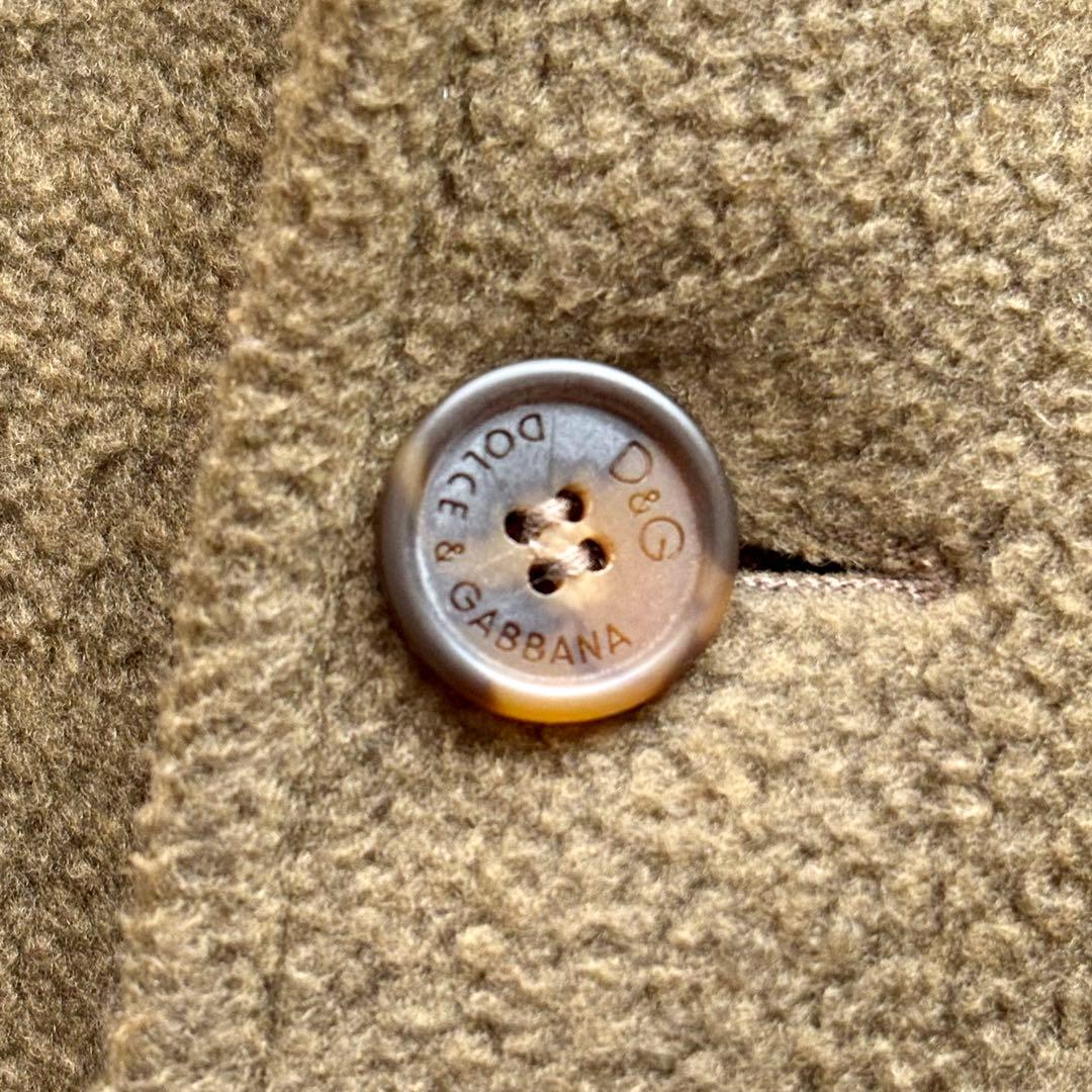 【イタリア製】ドルチェ＆ガッバーナ チェスターコート カーキ 48