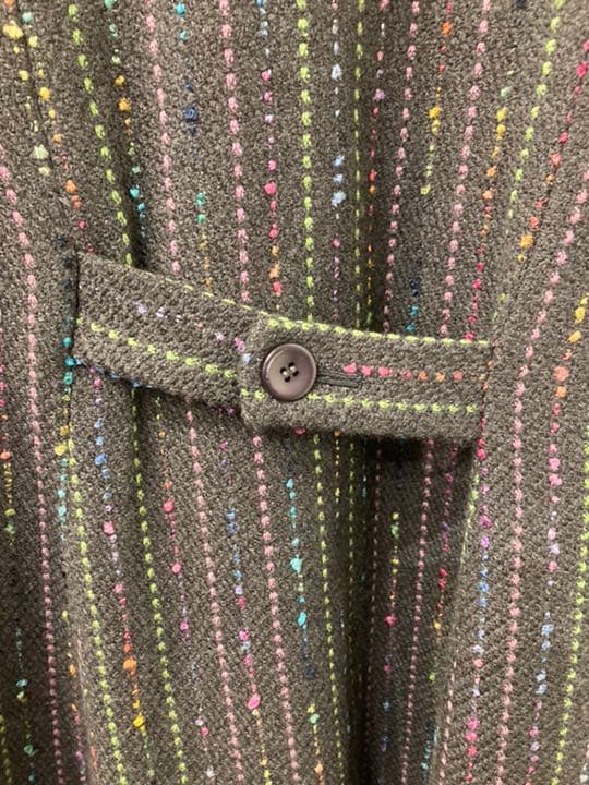 KENZO ウールコート　ツィード38Ａライン