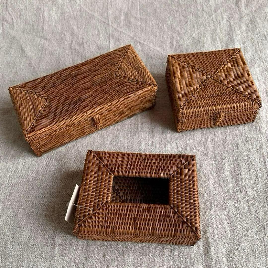 バリ島　アタ 小物・ポケットティッシュ入れ 3個セット