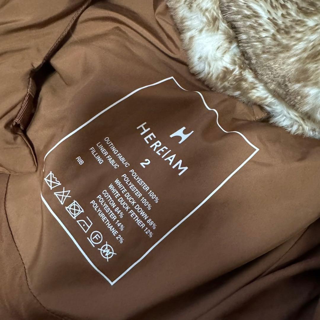 【極美品】ヘレイアム 6way ダウンコート ファー付 ロング サイズ2