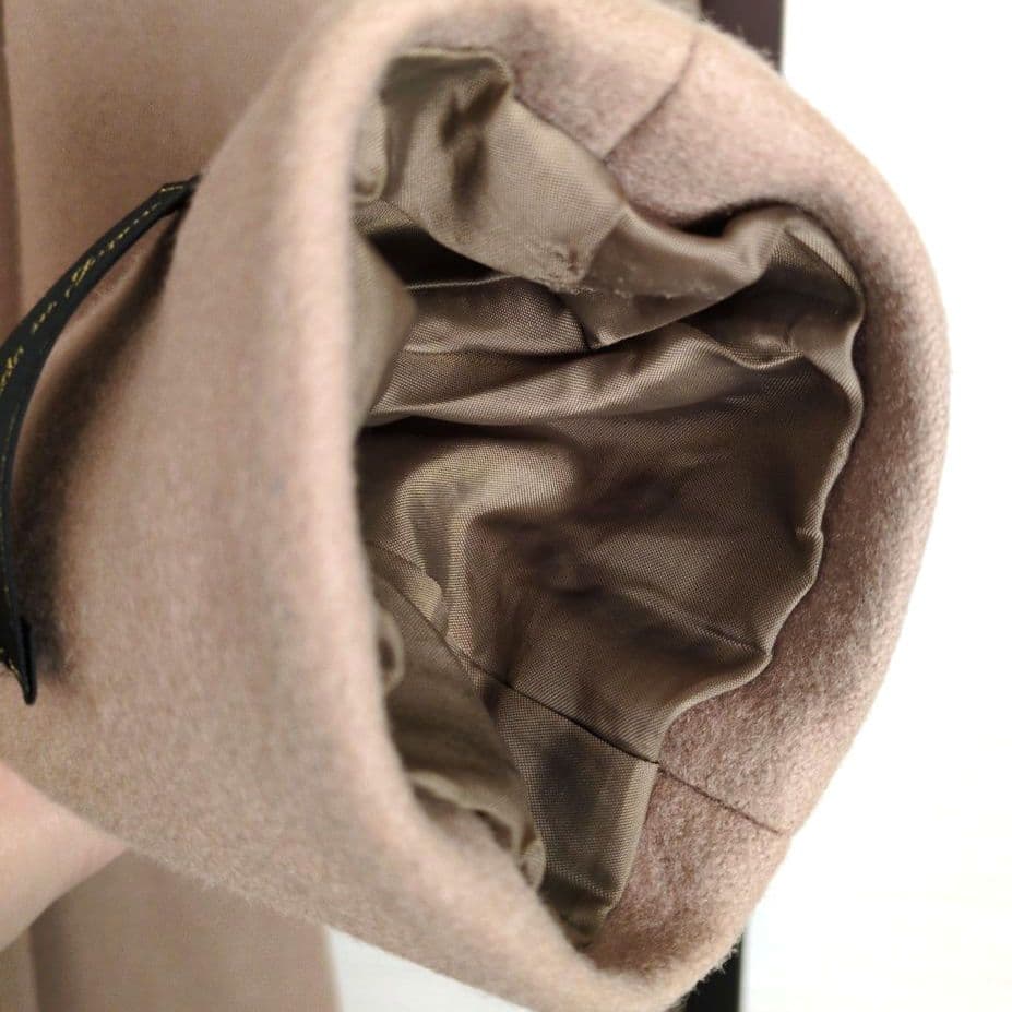 AMERI アメリ リトルフレアロングコート ベージュ M ウール100%