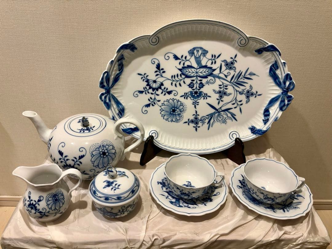 マイセン ブルーオニオン ティーセット