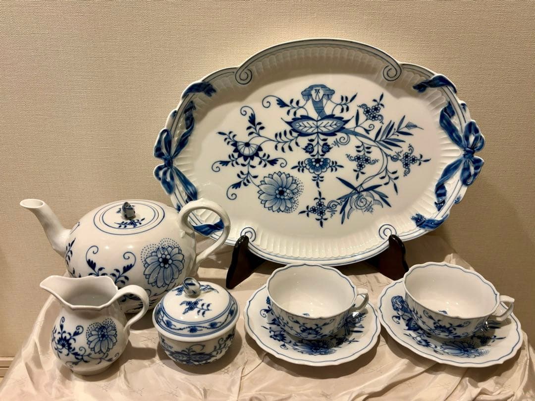 マイセン ブルーオニオン ティーセット