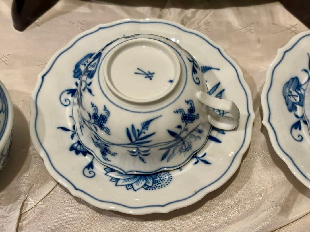 マイセン ブルーオニオン ティーセット