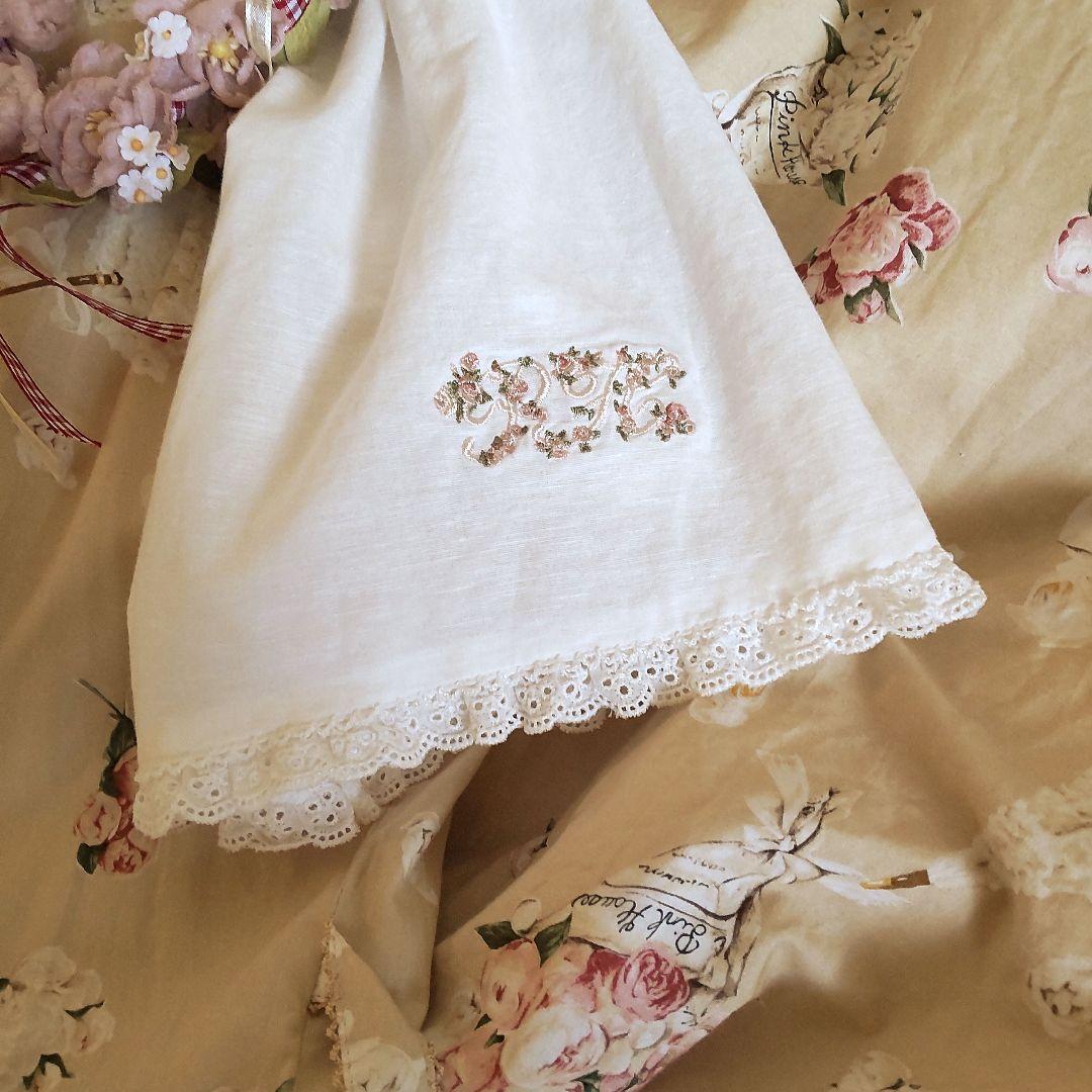 ＊ピンクハウス＊薔薇刺繍コットンレース使いリボンブラウス♪草上のお茶会シリーズ