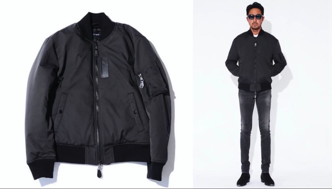 1piu1uguale3 BLACK MILITARY MA-1 Ⅳ