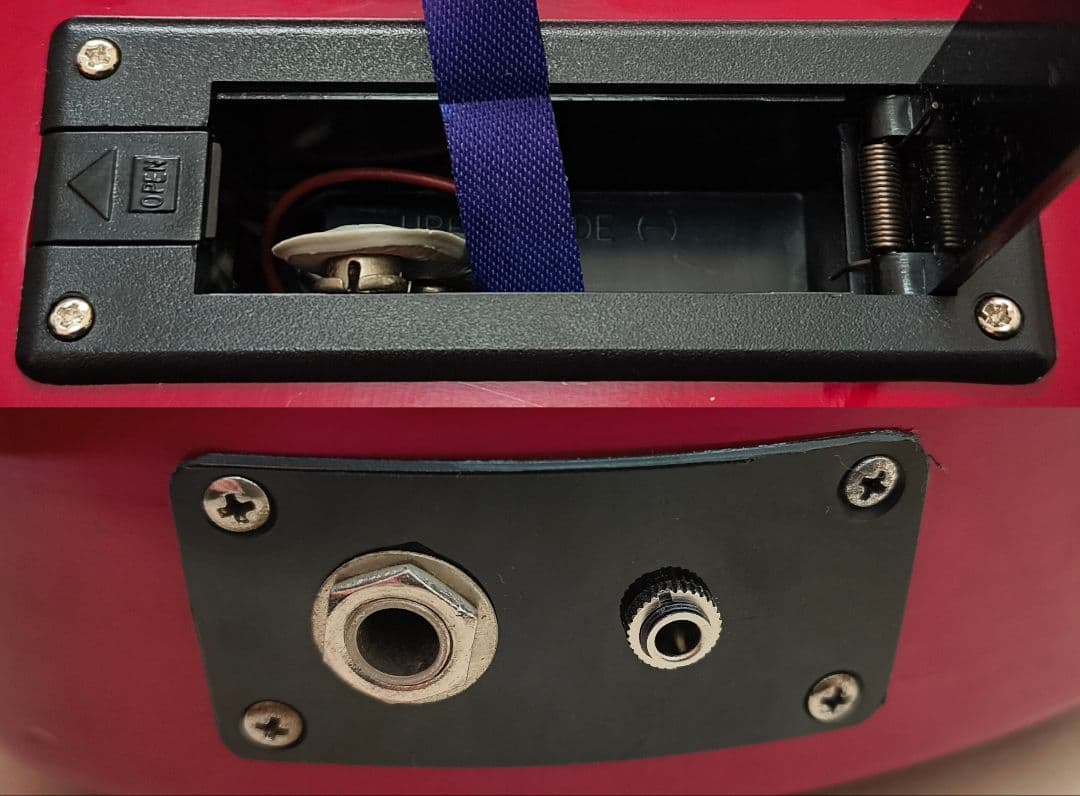 最終値下!【美品】ZO-3 レッド アンプ内蔵ミニギター ヘッドフォン端子付