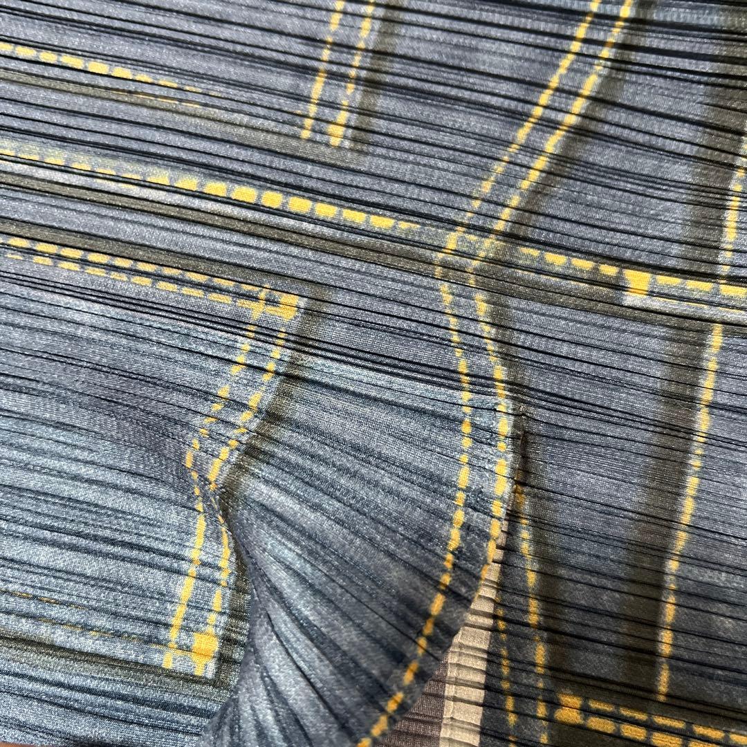 PLEATS PLEASE ISSEY MIYAKE デニム柄パンツ