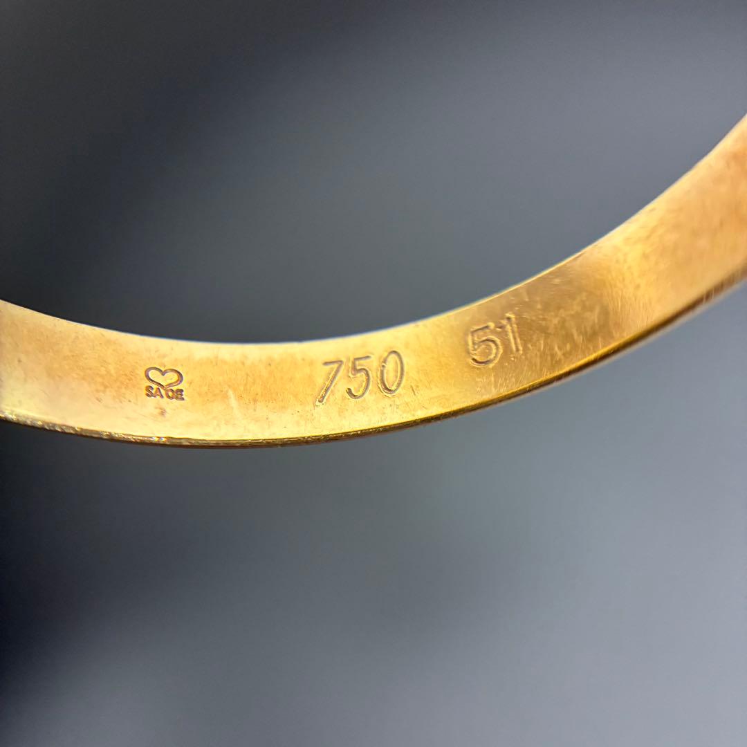 【希少】Cartier／カルティエ 5連 トリニティ 8.6g 750 51刻印