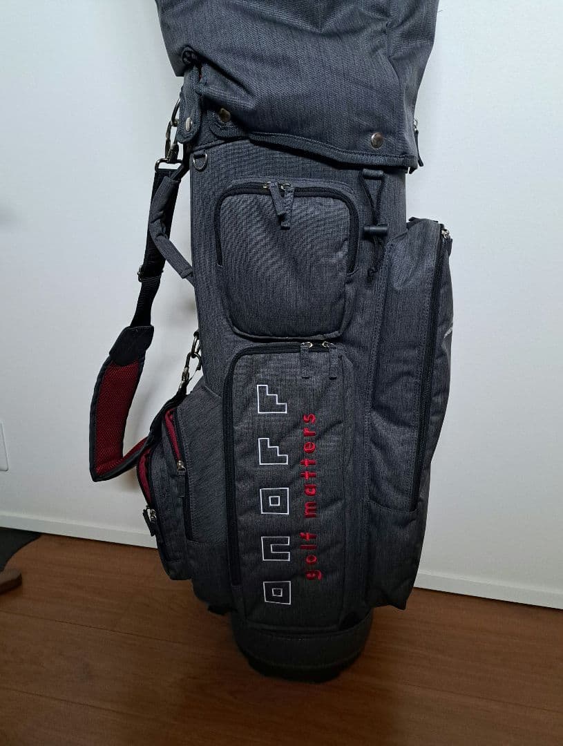 美品　ONOFF オノフ キャディバッグ 杢 （モク） グレー