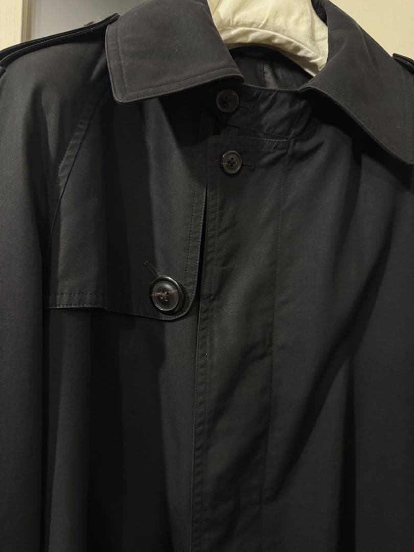 本人期　Margiela 05AW ステンカラーコート 48 ブラック