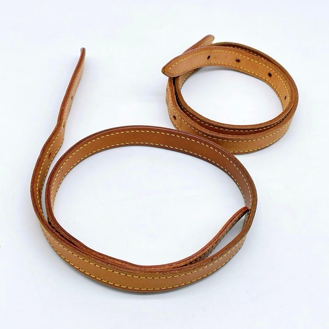 2点 LOUIS VUITTON ショルダーストラップ ヌメ革 m411