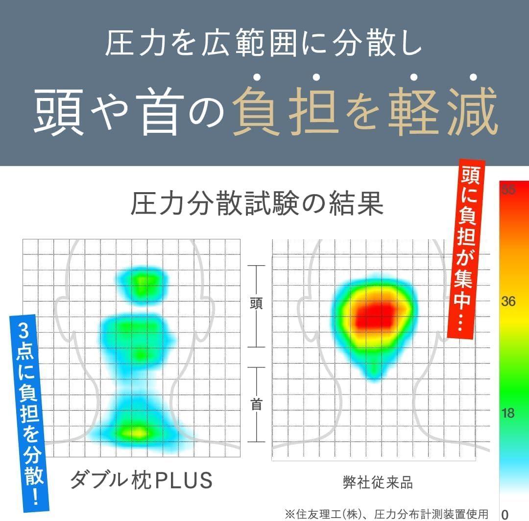 CALQS ダブル枕PLUS クリームベージュ