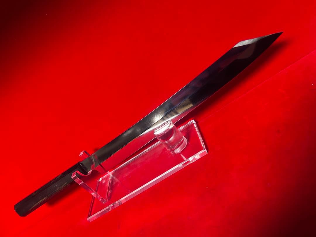 01553 包丁　剣型切付　尺　鏡面仕上げ　切味抜群　箱付　未使用品