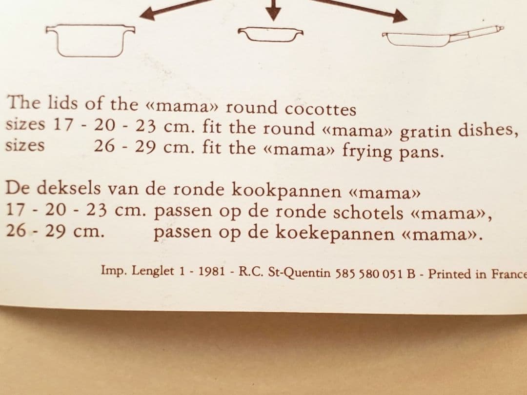 【値下げ中】LE CREUSET エンツォ マリ ル・クルーゼ　ママシリーズ