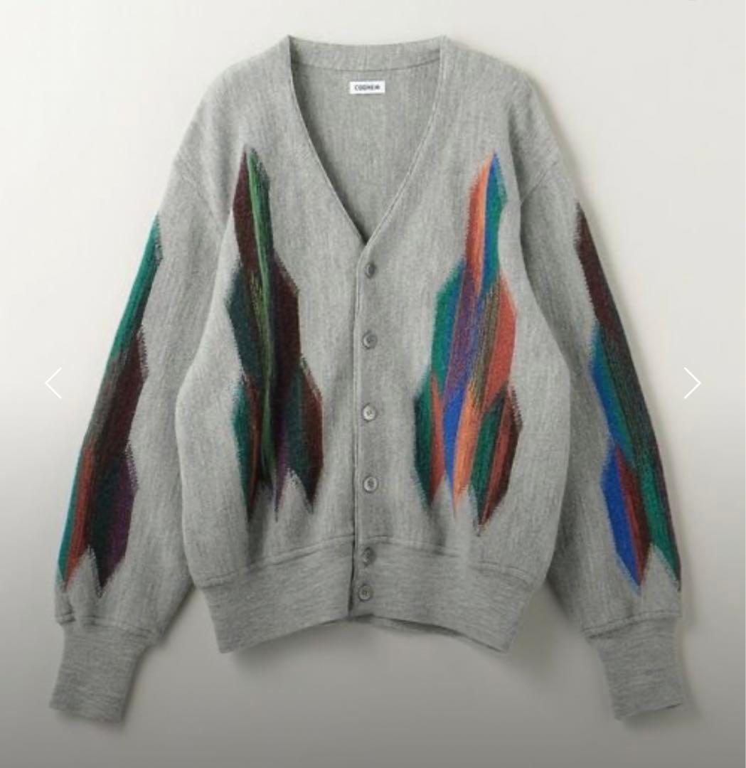 トップス COOHEM WOOL ALPACA INTERSIA CARDIGAN L