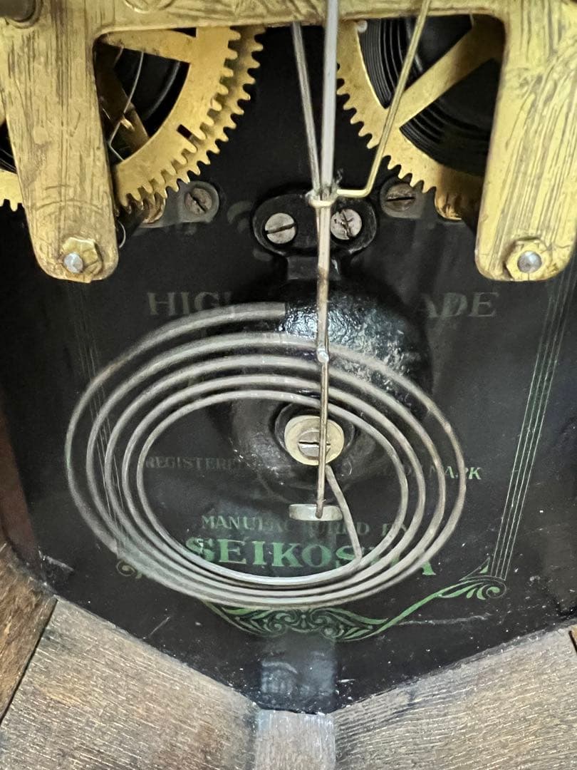 SEIKO SHA 精工舎　振り子時計ゼンマイ掛け時計柱時計ボンボン時計古時計