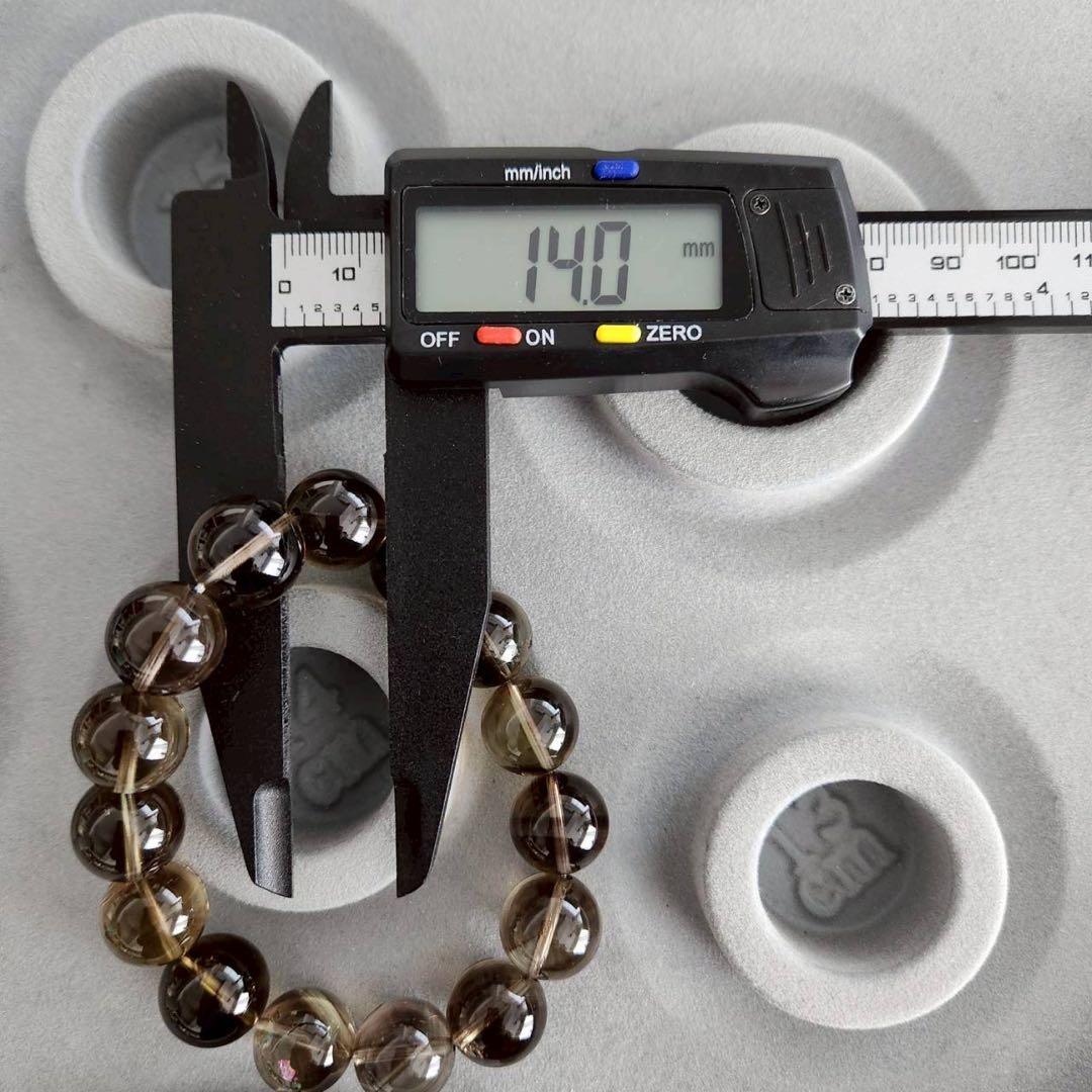 最終SALE☆★天然石☆ ゼウスクォーツ　ルチル　スモーキー シトリン14.5