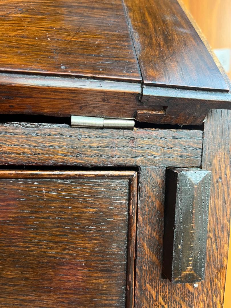 なべちゃん❣️英国 アンティーク家具 ライティングビューロー オーク 1