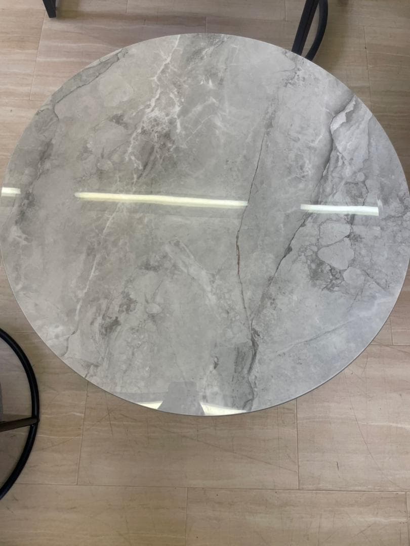 大理石風　ネストテーブル　テーブルセット　丸　円　テーブル　ホワイト　白　大理石