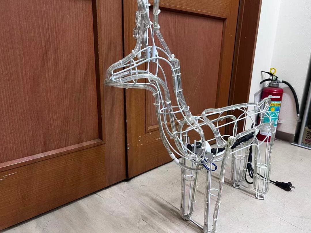 イルミネーション 屋外用 首振りトナカイ 3D モチーフライト コンセント式