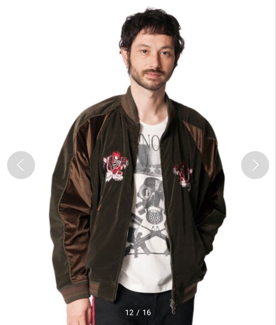 glamb Drexler スカジャン オリーブ