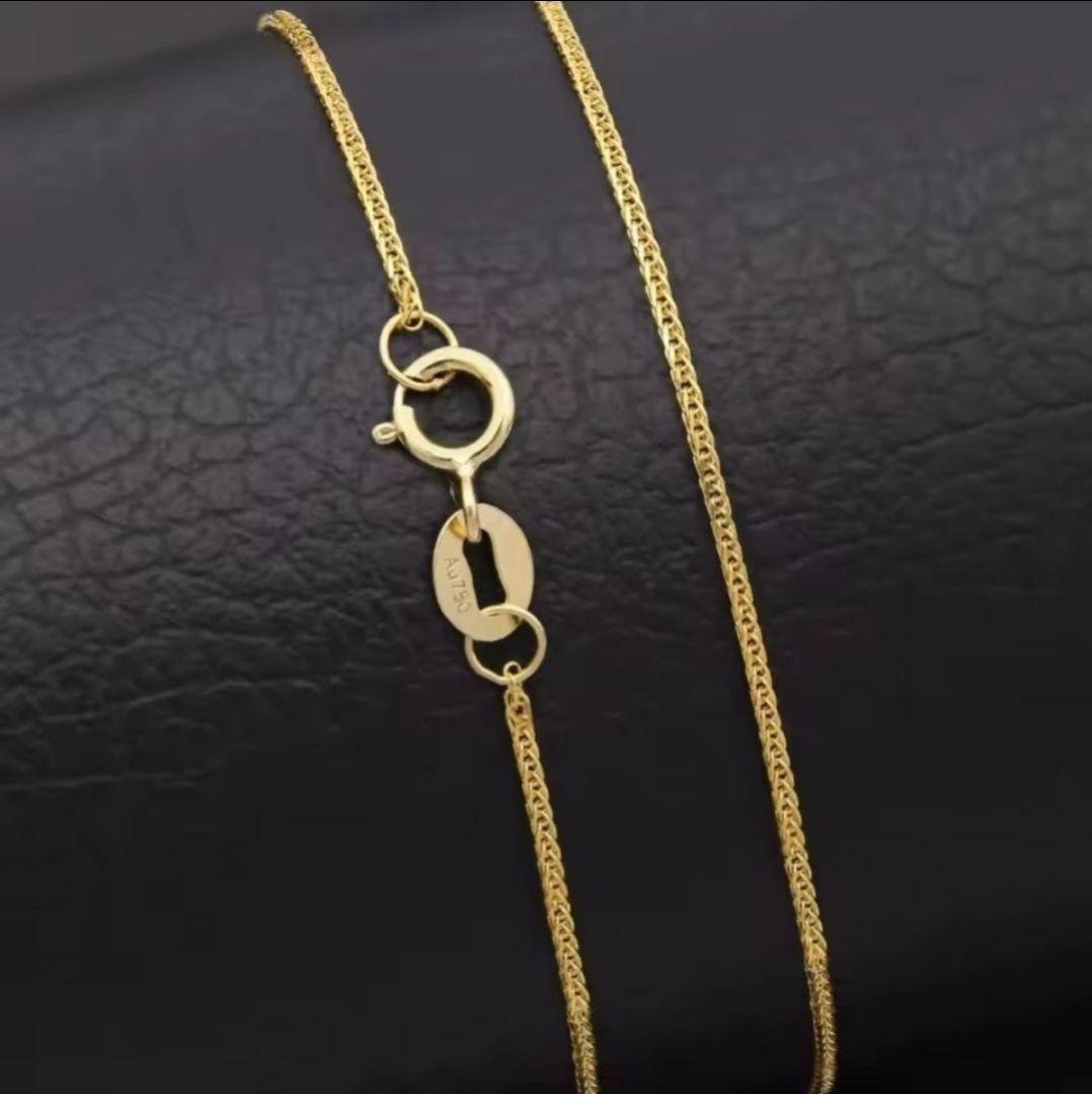 し*る様 18k　チェーンブレスレット au750. b002