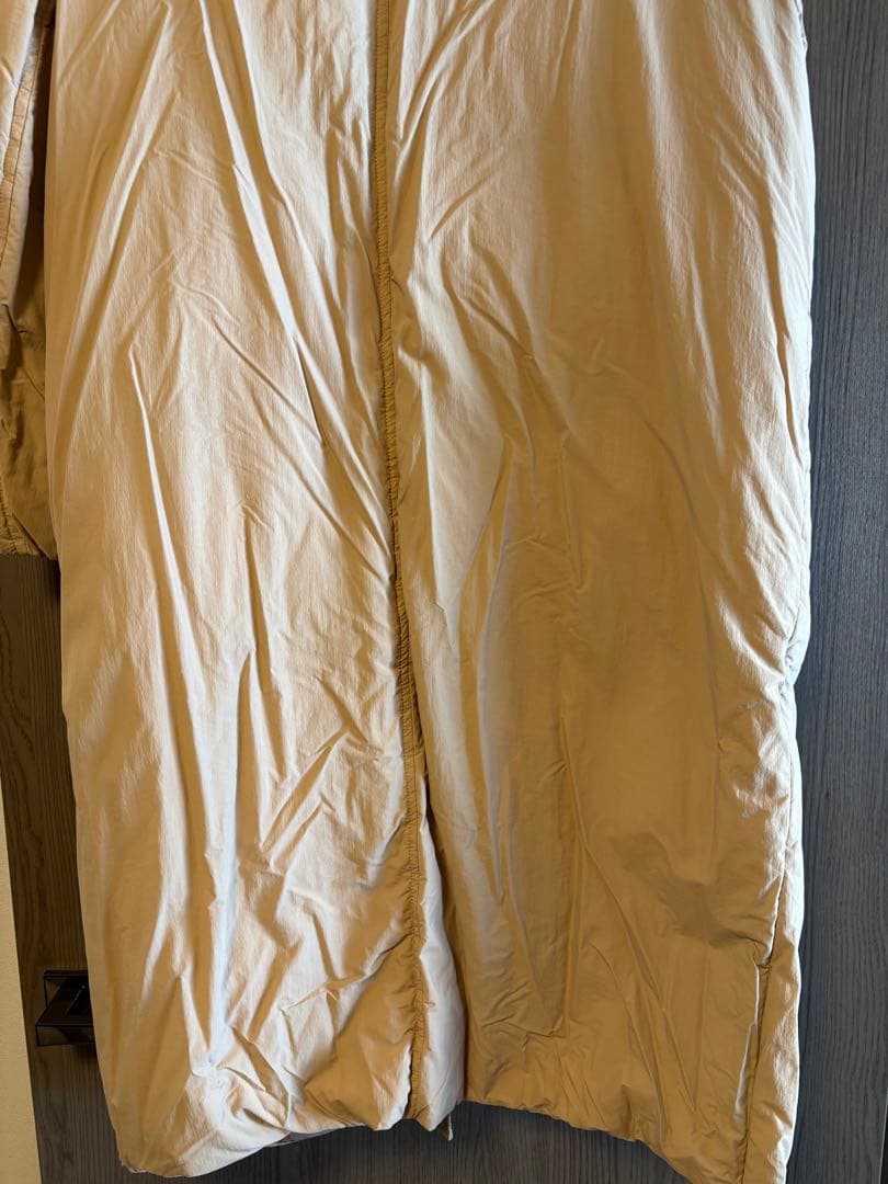 【スノー】ベーセーストック　ロングステンカラーダウンコート　ベージュ　S