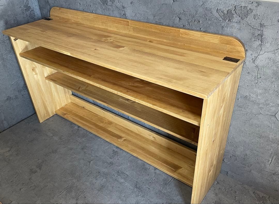 組立不要！完成品！サイズオーダー可能！電子ピアノキーボード台&勉強机&収納ラック