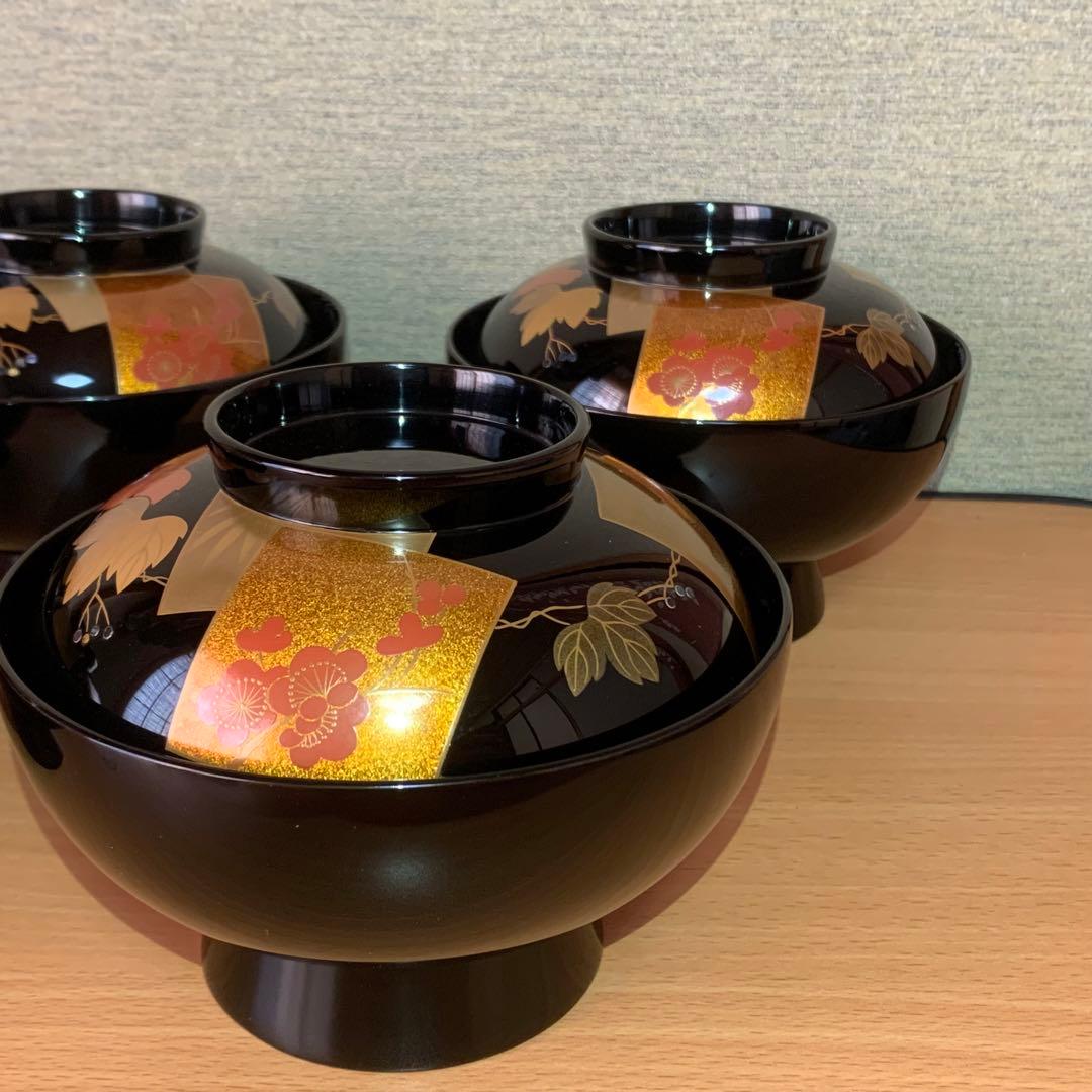 汁椀 5個セット 蓋付き