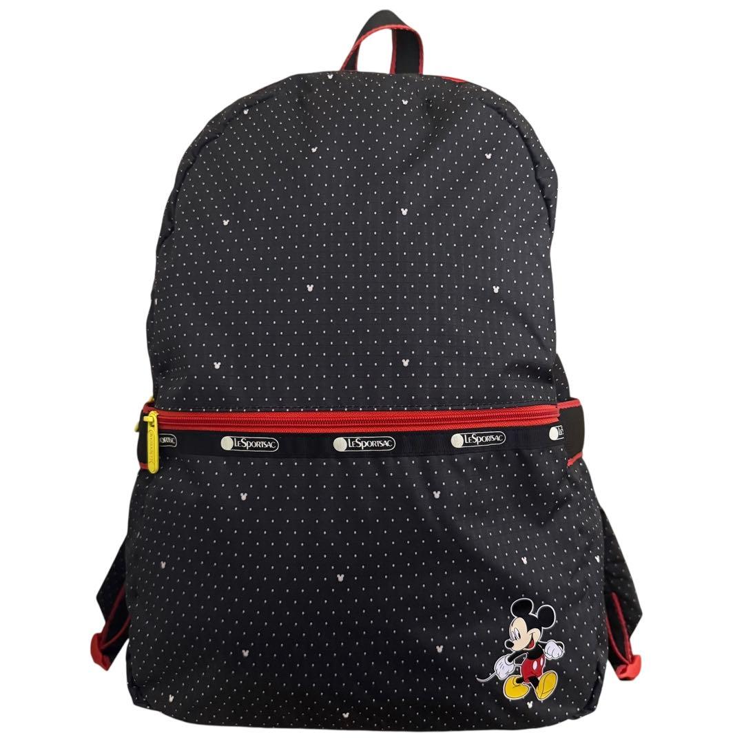 未使用級✨限定品　レスポートサック　リュックサック　ディズニー　コラボ　ドット柄