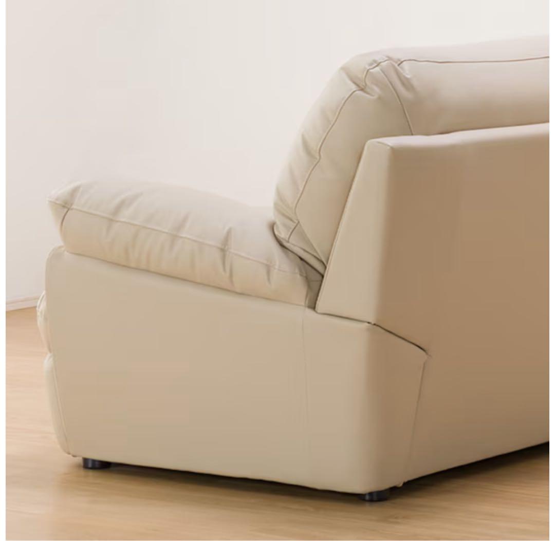 傷・汚れに強い合成皮革 2人用ソファ (Nシールド ビット3KD BE)