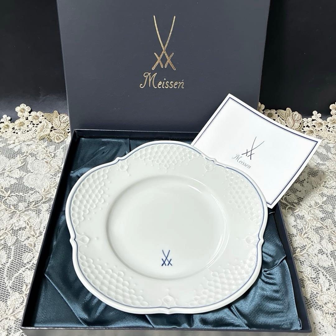 最終価格　マイセン　開窯300周年プレート　双剣