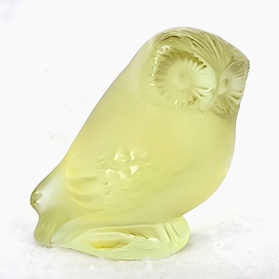 △美品△ラリック　フクロウ　シュエットフリソン　置物　ゴールド 3