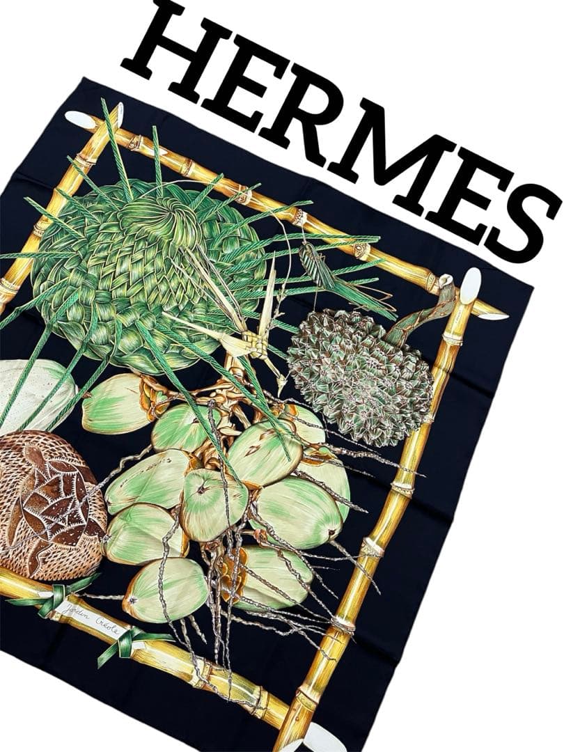 エルメス HERMES 「Jardin Créole」 クレオルの楽園　カレ90