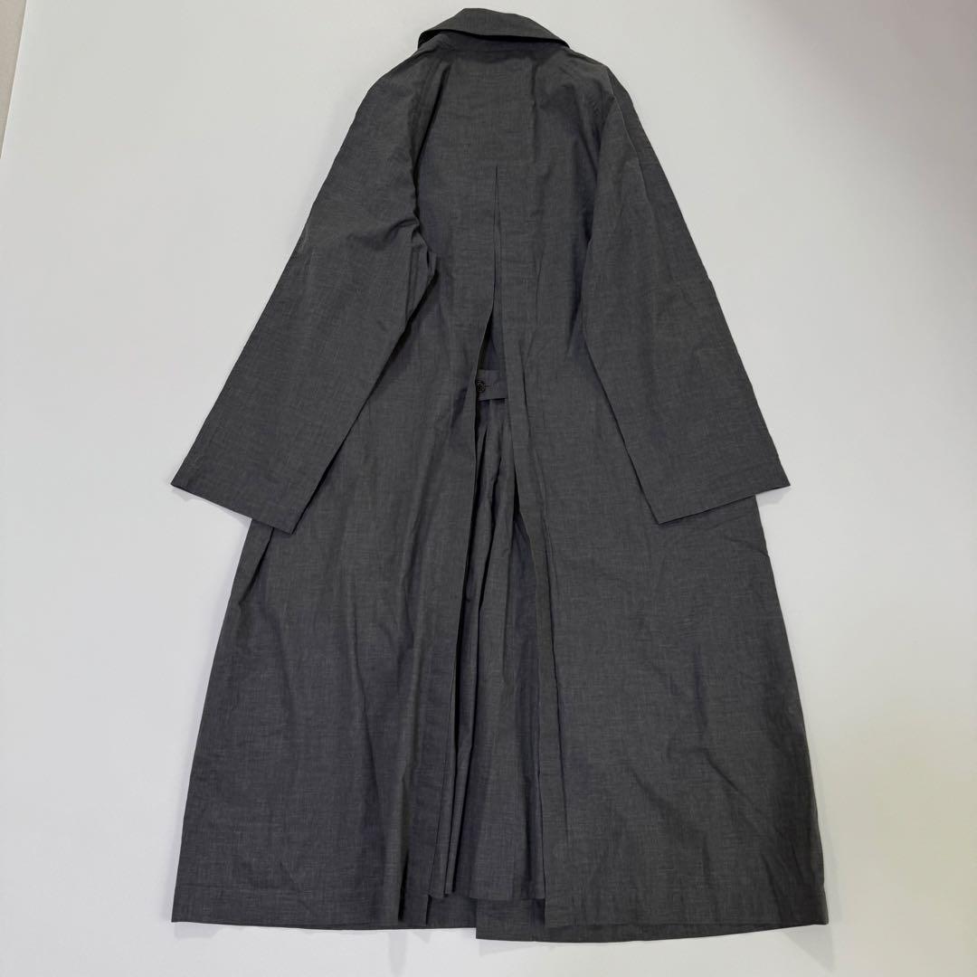 マーガレットハウエル　ロングコート ステンカラー Aライン 日本製　春秋